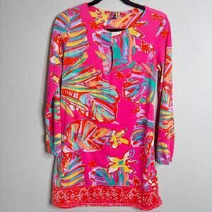 Lilly Pulitzer Shoreline Sz S/M Pink Fairfield Tunic Dress